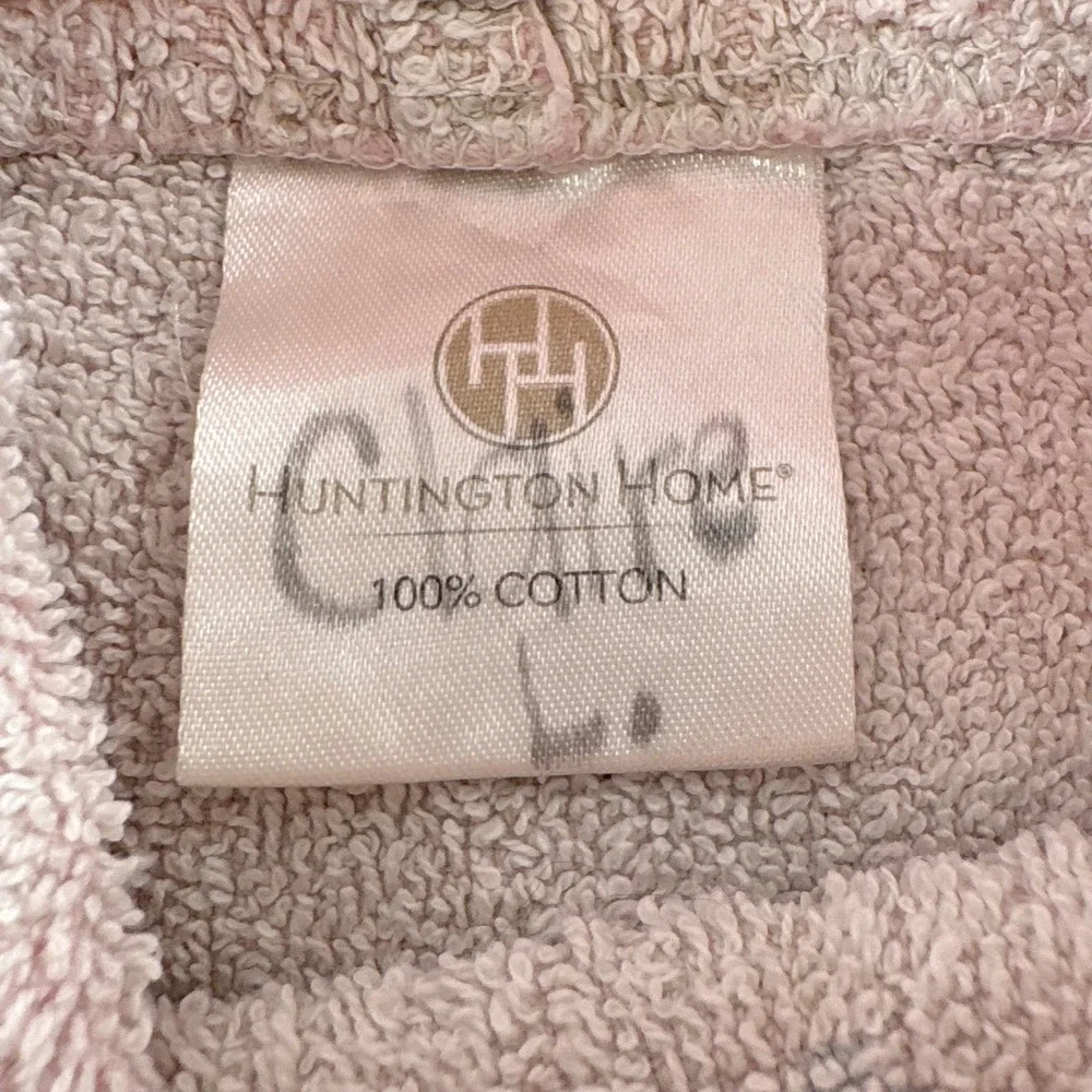 Huntington Home Kids Pink Blue Whale Hooded Poncho Beach Bath Towel 100% Cotton